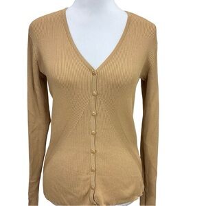 Worthington Caramel Knit Sweater Size L New with Tags